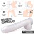 Sex HD Martin - dildo realistico con base a ventosa e testicoli (bianco)