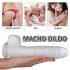 Sex HD Martin - dildo realistico con base a ventosa e testicoli (bianco)