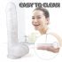 Sex HD Martin - dildo realistico con base a ventosa e testicoli (bianco)