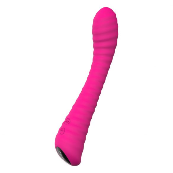 Sex HD Sunshine - Vibratore per il punto G ricaricabile e scanalato (rosa) 