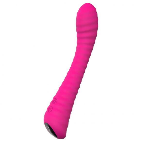 Sex HD Sunshine - vibratore ricaricabile per punto G con scanalature (rosa)