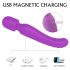 Sex HD Iris - vibratore massaggiante ricaricabile con riscaldamento a 2 motori (viola)