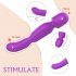 Sex HD Iris - vibratore massaggiante ricaricabile con riscaldamento a 2 motori (viola)