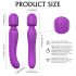 Sex HD Iris - vibratore massaggiante ricaricabile con riscaldamento a 2 motori (viola)