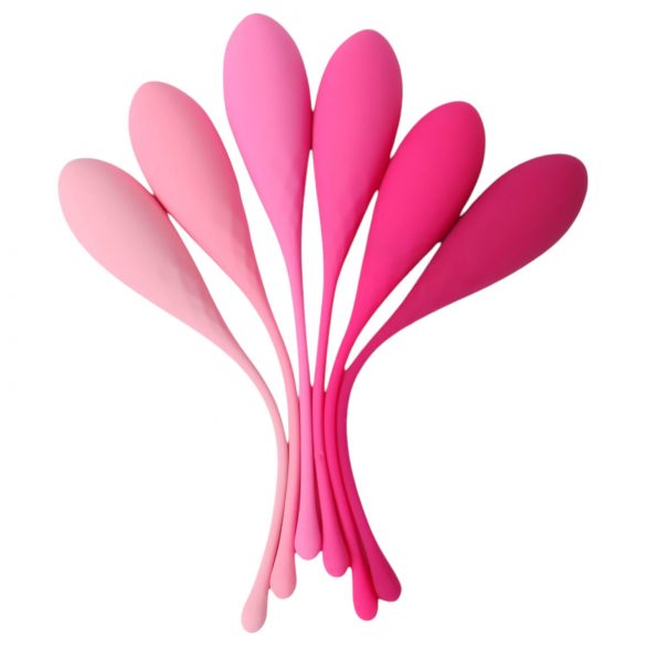 Uova Sex HD - Set di 6 palline kegel (rosa)