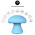 Sex HD Mushroom - massaggiatore facciale ricaricabile (blu)