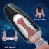 Masturbatore Ricaricabile con Vibrazione e Aspirazione Sex HD Hawk (Nero-Bianco) 