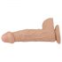 Lovetoy Real Extreme - Dildo con ventosa e testicoli - 23 cm (natura)