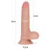 Lovetoy Nature Cock - Dildo realistico a doppio strato - 18cm (naturale)