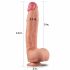 Lovetoy Naturale - Dildo realistico a doppio strato - 30 cm (naturale)