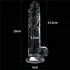 Lovetoy Flawless Clear - Dildo Ventosa Trasparente 19cm