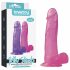 Lovetoy Jelly Studs - dildo realistico con base - 20cm (rosa)