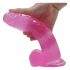 Lovetoy Jelly Studs - dildo realistico con base - 20cm (rosa)