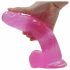 Lovetoy Jelly Studs - dildo realistico con base - 20cm (rosa)