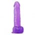 Lovetoy Jelly Studs - dildo realistico con base - 20 cm (viola)