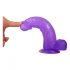 Lovetoy Jelly Studs - dildo realistico con base - 20 cm (viola)