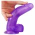 Lovetoy Jelly Studs - dildo realistico con base - 20 cm (viola)