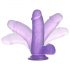 Lovetoy Jelly Studs - Dildo realistico con base - 15cm (viola)