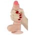 Lovetoy Sliding-Skin - Dildo a doppio strato 18cm (naturale)