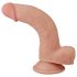 Lovetoy Sliding-Skin - Dildo a doppio strato 21 cm (naturale)