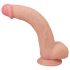 Lovetoy Sliding-Skin - dildo a doppio strato con base a ventosa - 23 cm (naturale)