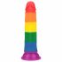 Lovetoy Prider - dildo realistico - 19 cm (arcobaleno) 