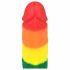 Lovetoy Prider - dildo realistico - 19 cm (arcobaleno) 