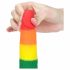 Lovetoy Prider - dildo realistico - 19 cm (arcobaleno) 