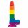Lovetoy Prider - dildo testicolo realistico - 20 cm (arcobaleno)