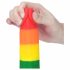 Lovetoy Prider - dildo testicolo realistico - 20 cm (arcobaleno) 