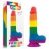 Lovetoy Prider - Dildo realistico con testicoli - 20cm (arcobaleno)