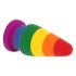 Lovetoy Prider - Dildo dilatatore anale - 15 cm (arcobaleno)