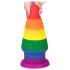 Lovetoy Prider - plug anale arcobaleno 15 cm