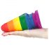 Lovetoy Prider - plug anale arcobaleno 15 cm