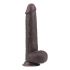 Dildo Realistico a Doppio Strato con Ventosa - Lovetoy Sliding-Skin - 23cm (Marrone) 