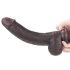 Dildo Realistico a Doppio Strato con Ventosa - Lovetoy Sliding-Skin - 23cm (Marrone) 