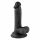 Signor Gentile - Dildo realistico con ventosa e testicoli - 17cm (nero) 