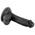 Signor Gentile - Dildo realistico con ventosa e testicoli - 17cm (nero) 