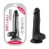 Signor Delicato - Dildo Realistico con Ventosa e Testicoli - 19cm (Nero) 