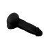 Signor Delicato - Dildo Realistico con Ventosa e Testicoli - 19cm (Nero) 