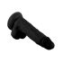 Signor Delicato - Dildo Realistico con Ventosa e Testicoli - 19cm (Nero) 