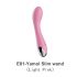 Vibratore ricaricabile per punto G "Lonely" in silicone vellutato (rosa) 