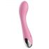 Vibratore ricaricabile per punto G "Lonely" in silicone vellutato (rosa) 