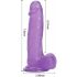 Dildo Realistico Viola Tracy's Dog Jelly 8 con Ventosa e Testicoli 