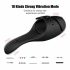 Vibratore da glande in silicone morbido ricaricabile con doppio motore (nero) 