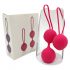 Set di palline di Kegel Cotoxo Cherry per il rinforzo muscolare profondo - Duo rosso elegante 