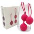 Set di palline di Kegel Cotoxo Cherry per il rinforzo muscolare profondo - Duo rosso elegante 