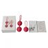 Set di palline di Kegel Cotoxo Cherry per il rinforzo muscolare profondo - Duo rosso elegante 