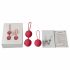 Set di palline di Kegel Cotoxo Cherry per il rinforzo muscolare profondo - Duo rosso elegante 