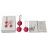 Set di palline di Kegel Cotoxo Cherry per il rinforzo muscolare profondo - Duo rosso elegante 